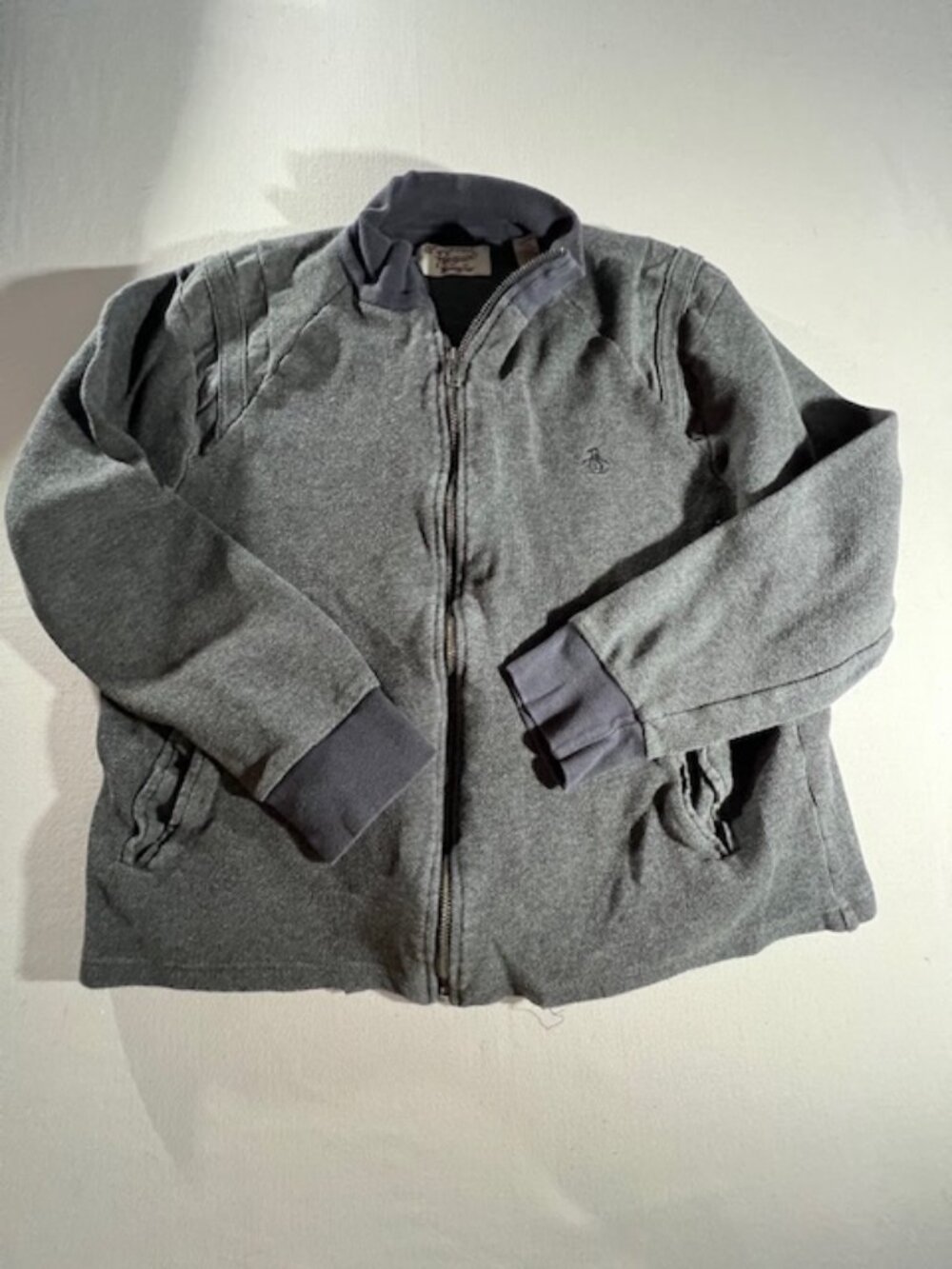 ORIGINAL PENGUIN‎ gray zip up jacket